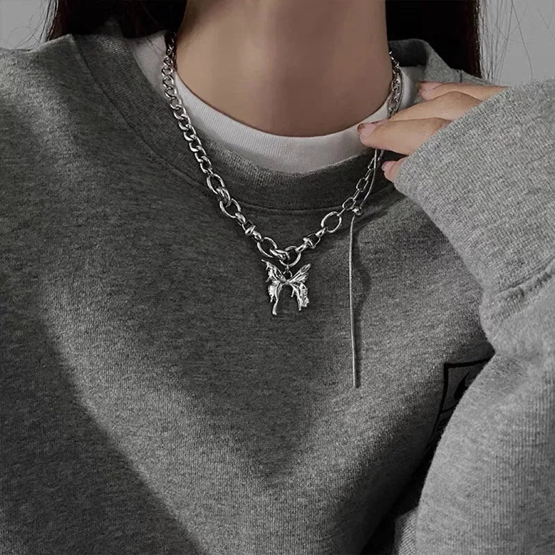 Iced Out Aesthetic Pendant Necklace